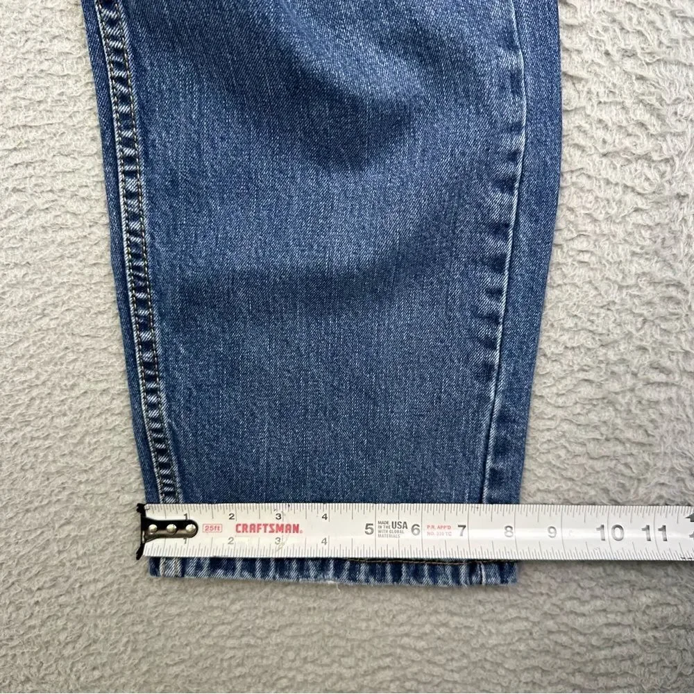 Levis 505 Jeans Mens 38x34 Blue Straight Medium Wash Distressed Casual‎ 36x32*